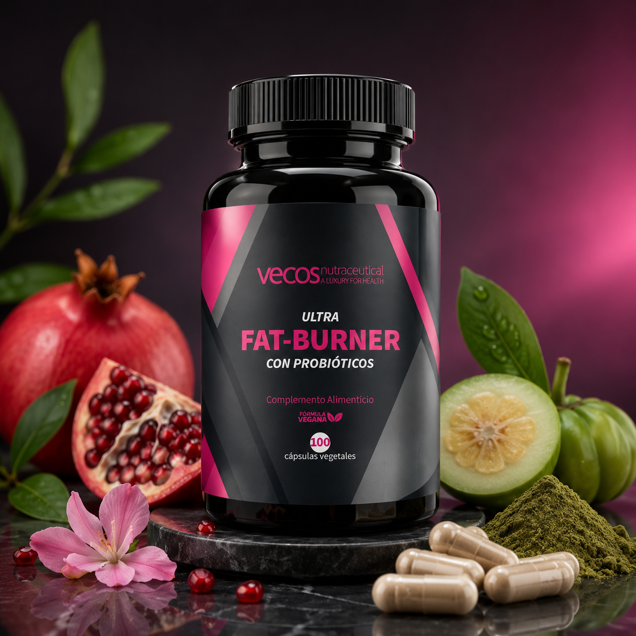 FAT BURNER Extra Strength – Fórmula Termogénica Avanzada para Quema de Grasa, Energía y Control del Apetito – 100 Cápsulas