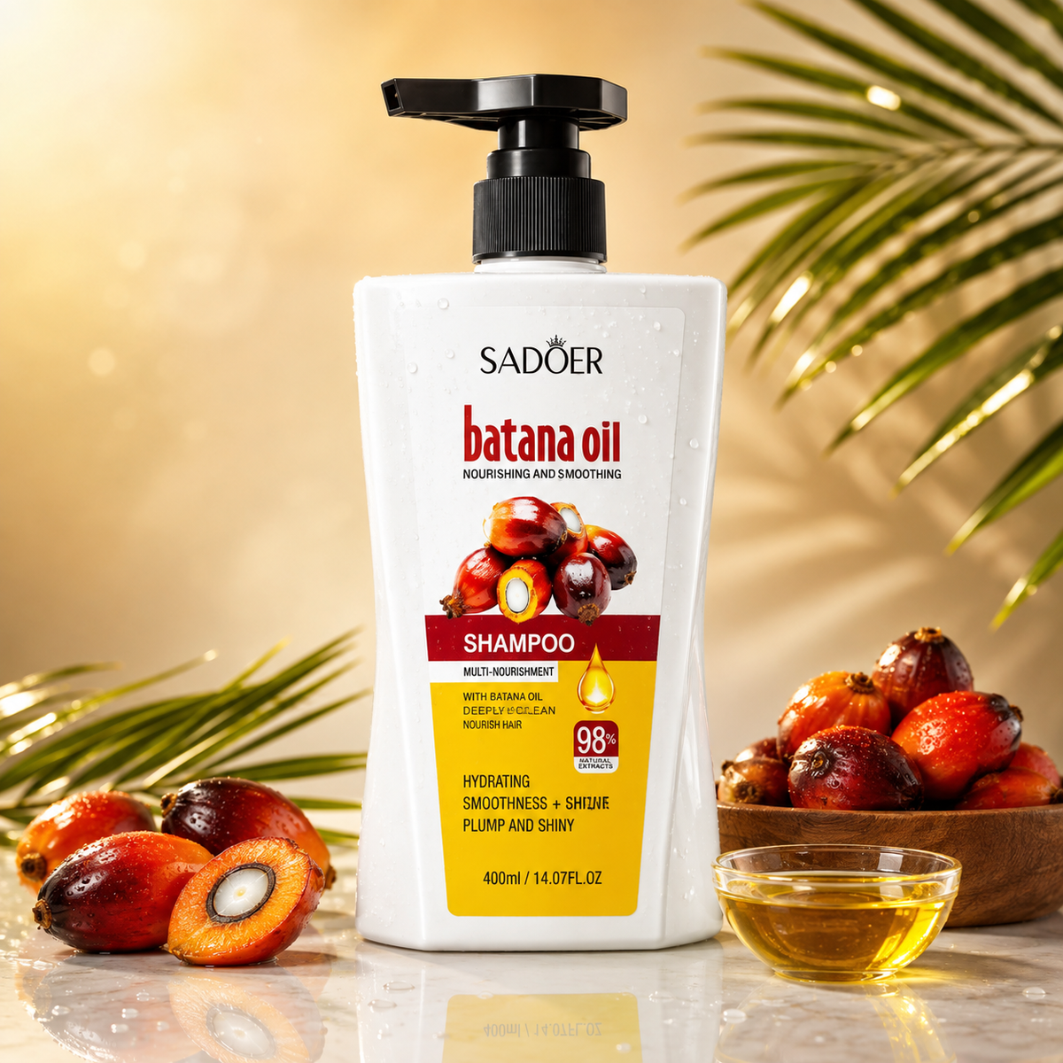 Shampoo SADOER con Óleo de Batana 400 ml