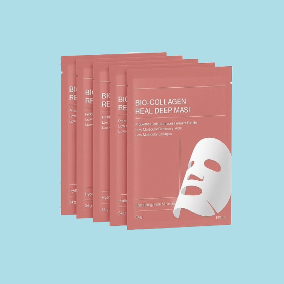 Pack de 5 Mascarillas Faciales de Colágeno – Hidratación, Firmeza y Rejuvenecimiento de la Piel