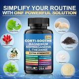 CORTI-SOOTHE 13 en 1 – Fórmula Avanzada para Estrés, Ansiedad, Enfoque Mental y Bienestar Emocional – Extra Strength 60 Cápsulas Veganas