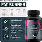 FAT BURNER Extra Strength – Fórmula Termogénica Avanzada para Quema de Grasa, Energía y Control del Apetito – 100 Cápsulas