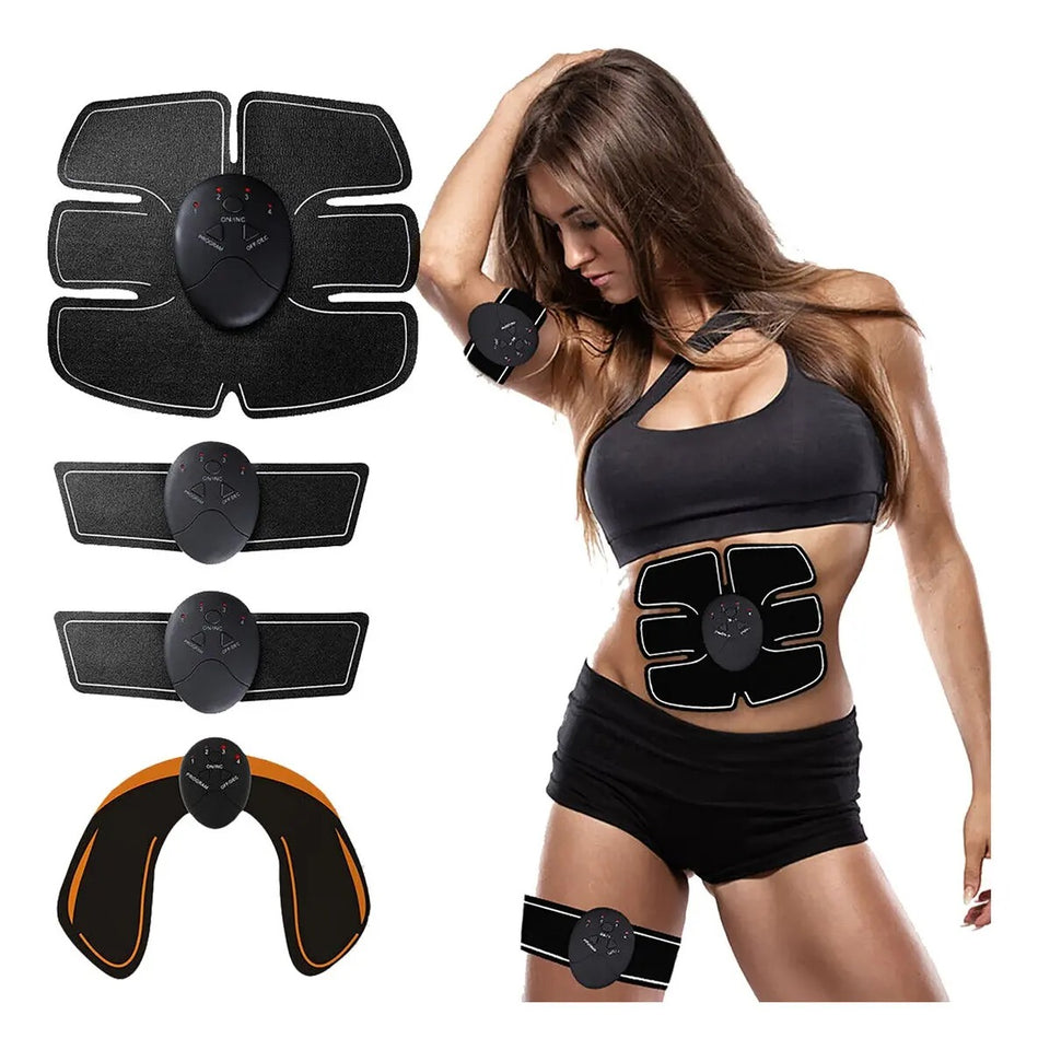 Pack Fitness EMS Completo – Estimulador Muscular de Glúteos + Kit Abdominal EMS para Tonificar y Fortalecer el Cuerpo