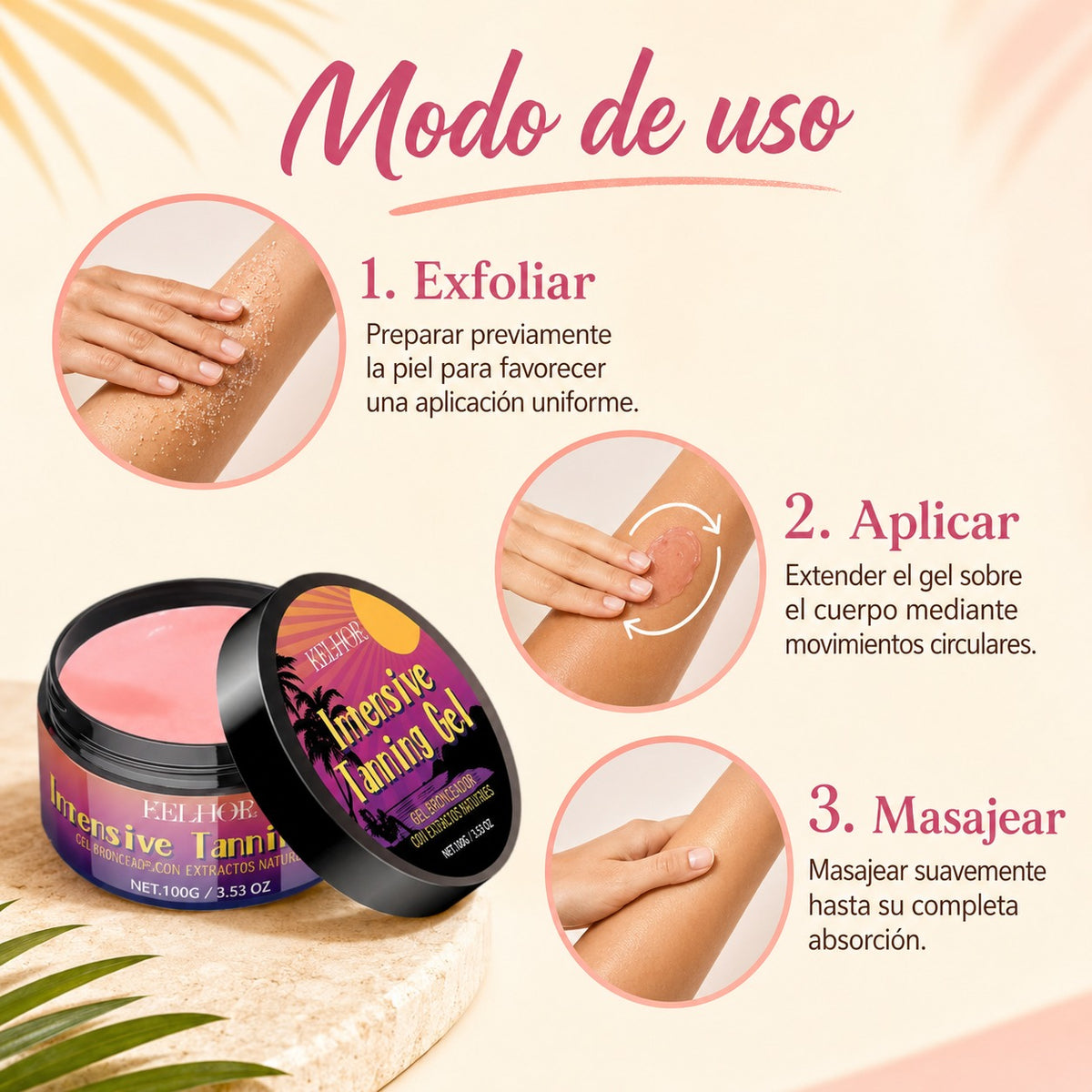 Gel Intensificador del Bronceado EELHOE 100 g