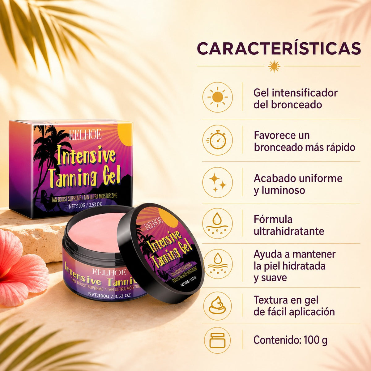 Gel Intensificador del Bronceado EELHOE 100 g