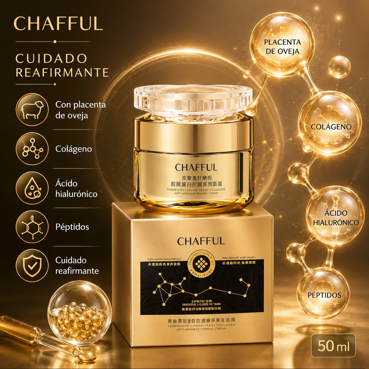 Crema Reafirmante CHAFFUL Lifting 50 ml
