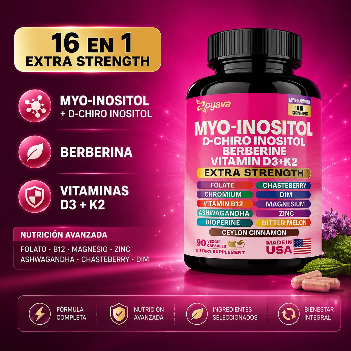 Zoyava Myo-Inositol 16 en 1