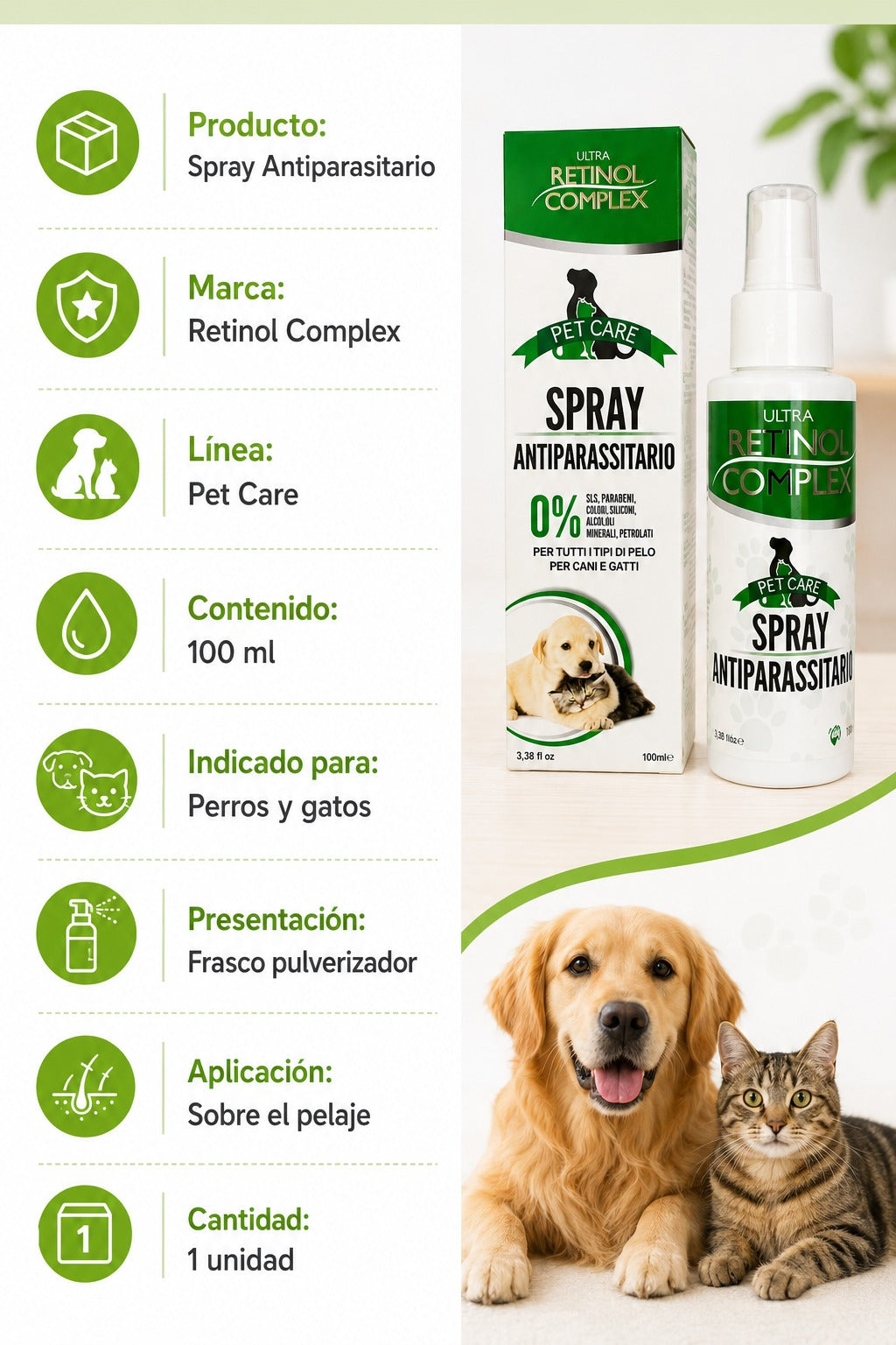 Antiparasitario Retinol Complex 100 ml