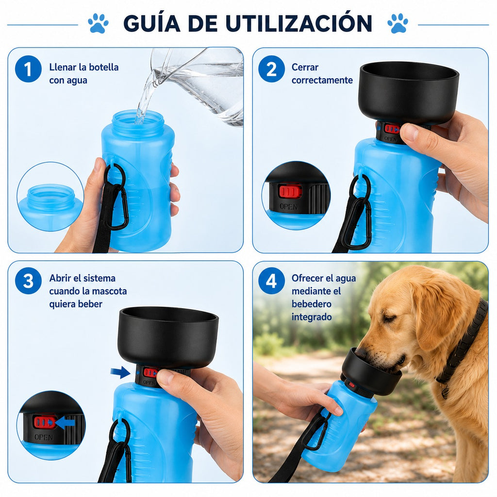 Botella Bebedero Integrado