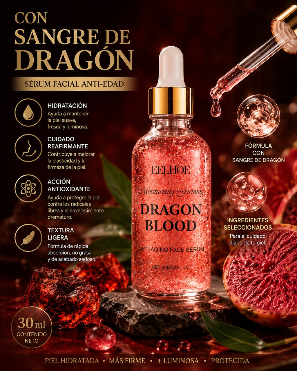 Sérum Facial con Sangre de Dragón 30 ml