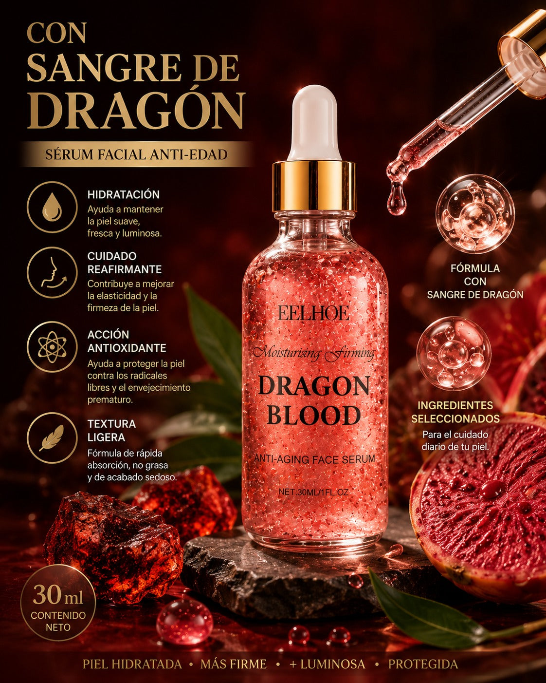 Sérum Facial con Sangre de Dragón 30 ml