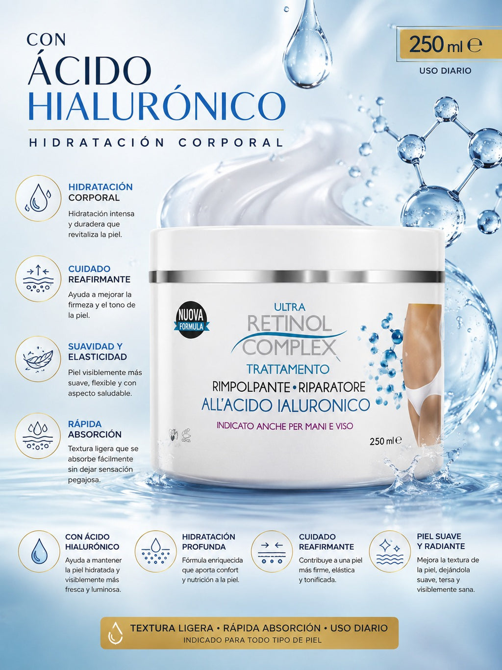 Ultra Retinol Complex Hyalu Lift Body 250 ml