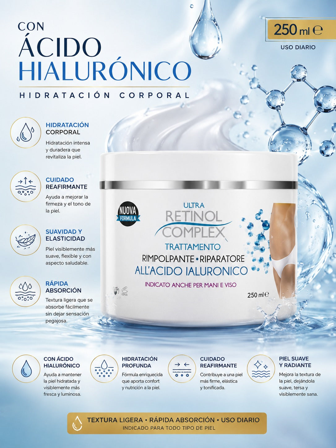 Ultra Retinol Complex Hyalu Lift Body 250 ml