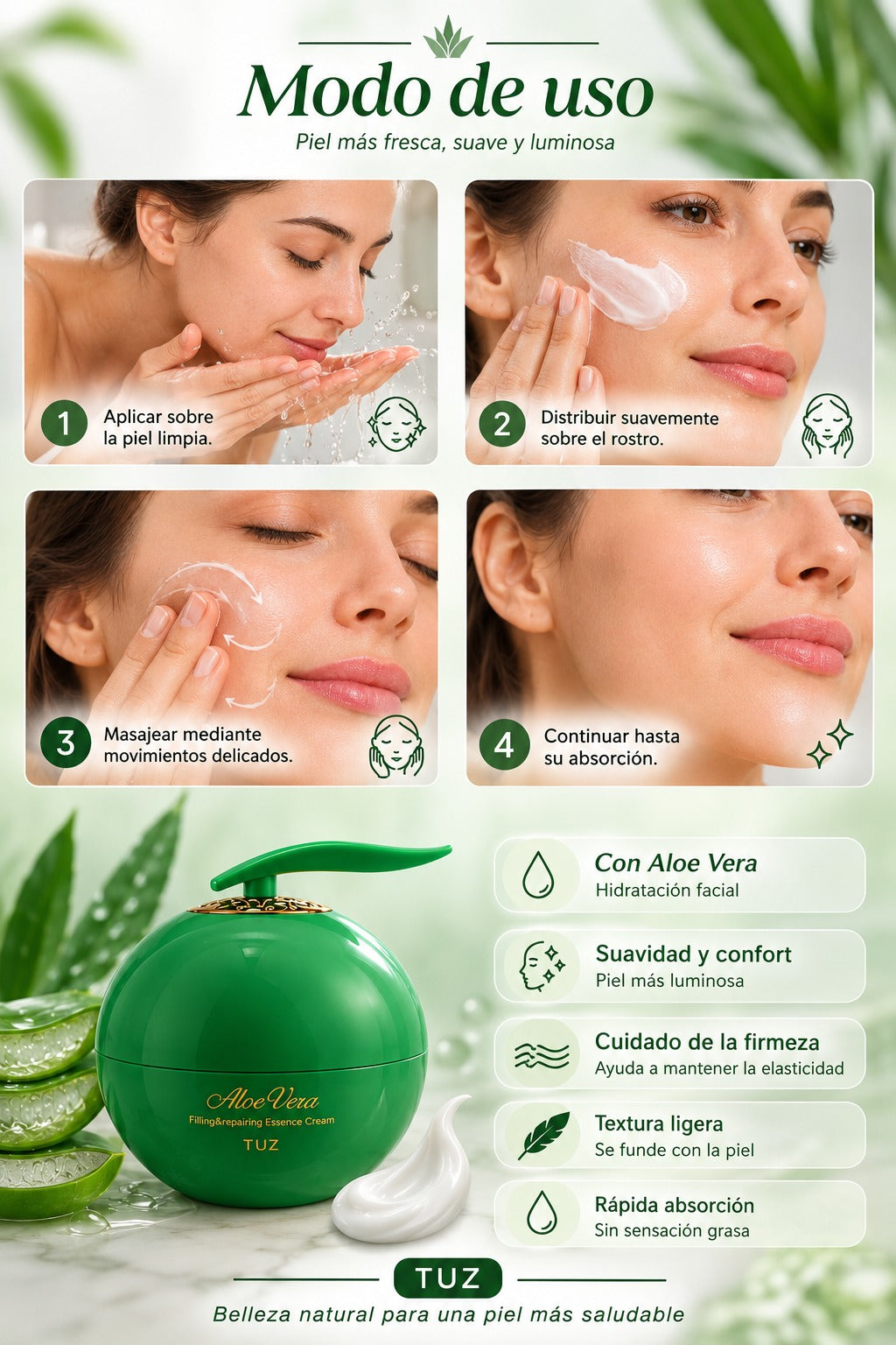 Crema con Aloe Vera TUZ