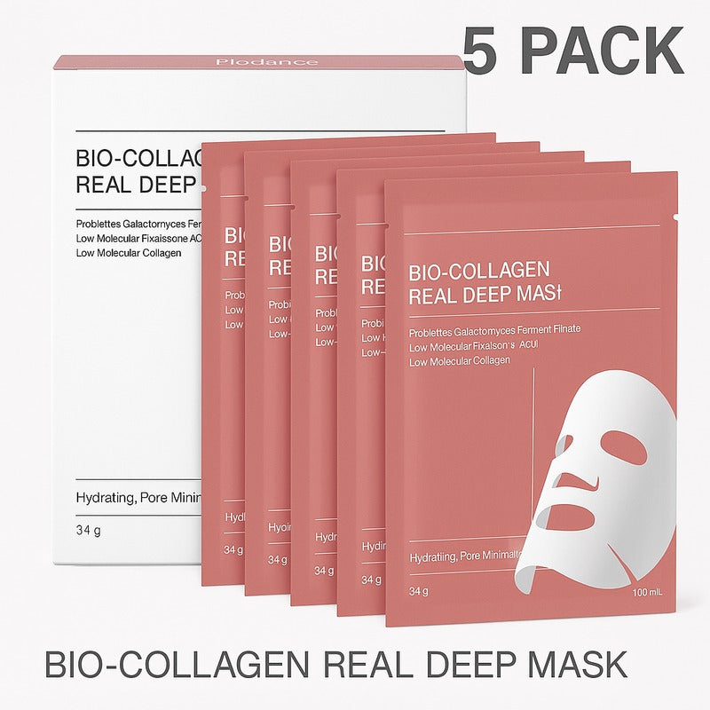 Pack de 5 Mascarillas Faciales de Colágeno – Hidratación, Firmeza y Rejuvenecimiento de la Piel